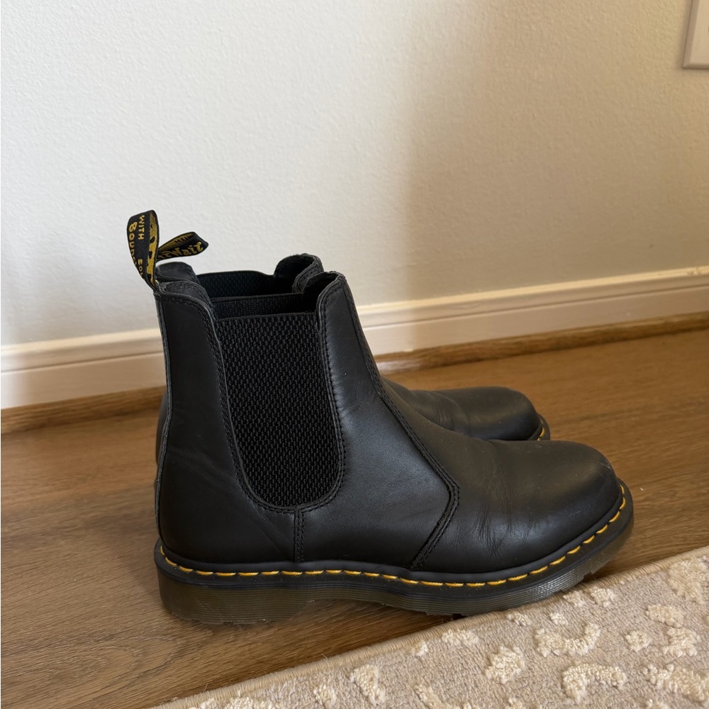 Dr. Martens Black Leather Ankle Boots